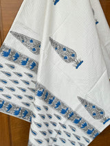 Blockprint Soft Waffle Cotton Towel (60-30 inches)