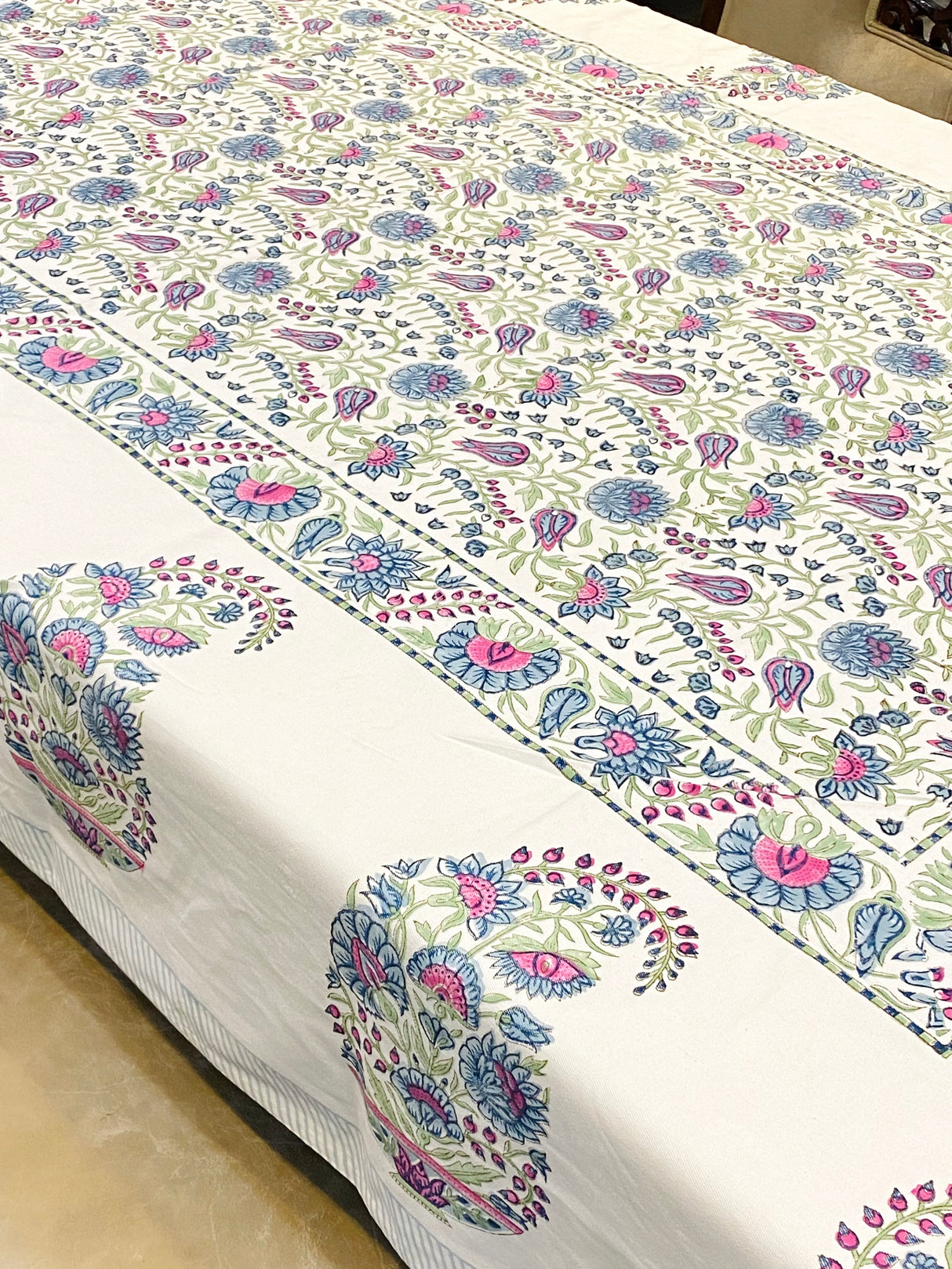 Blockprint Table Cloth 6 Seater (90*60 inches)