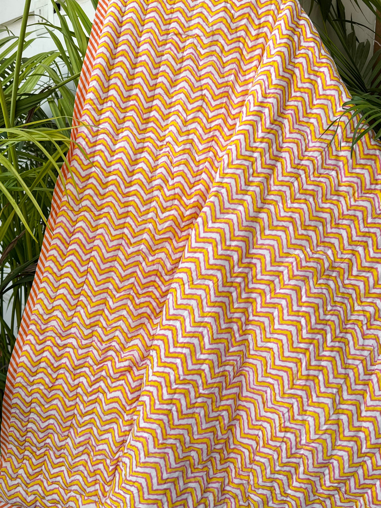 Hot Air Balloon Blockprint Kids Quilt