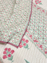 Blockprint Bedsheet & Quilt Set