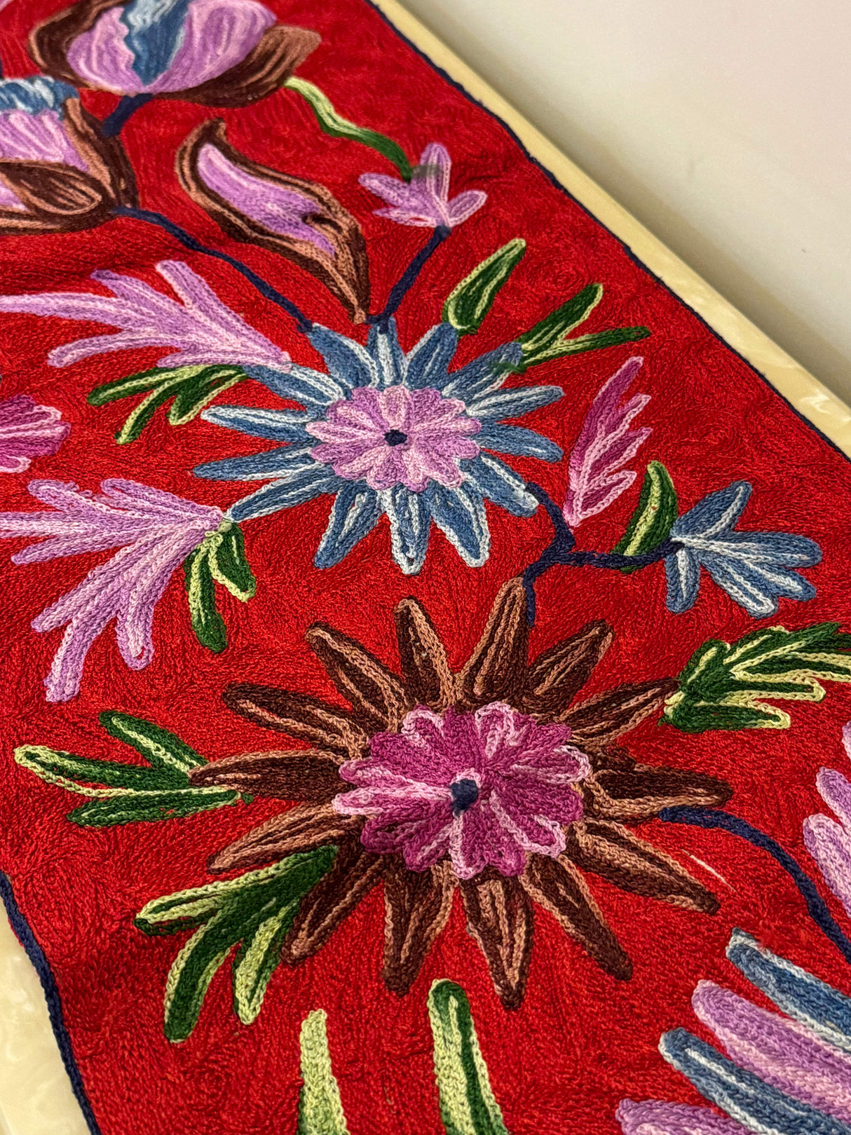 Kashmiri Embroidery Table Runner (60*13 inches)