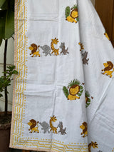 Jungle Safari Blockprint Dohar