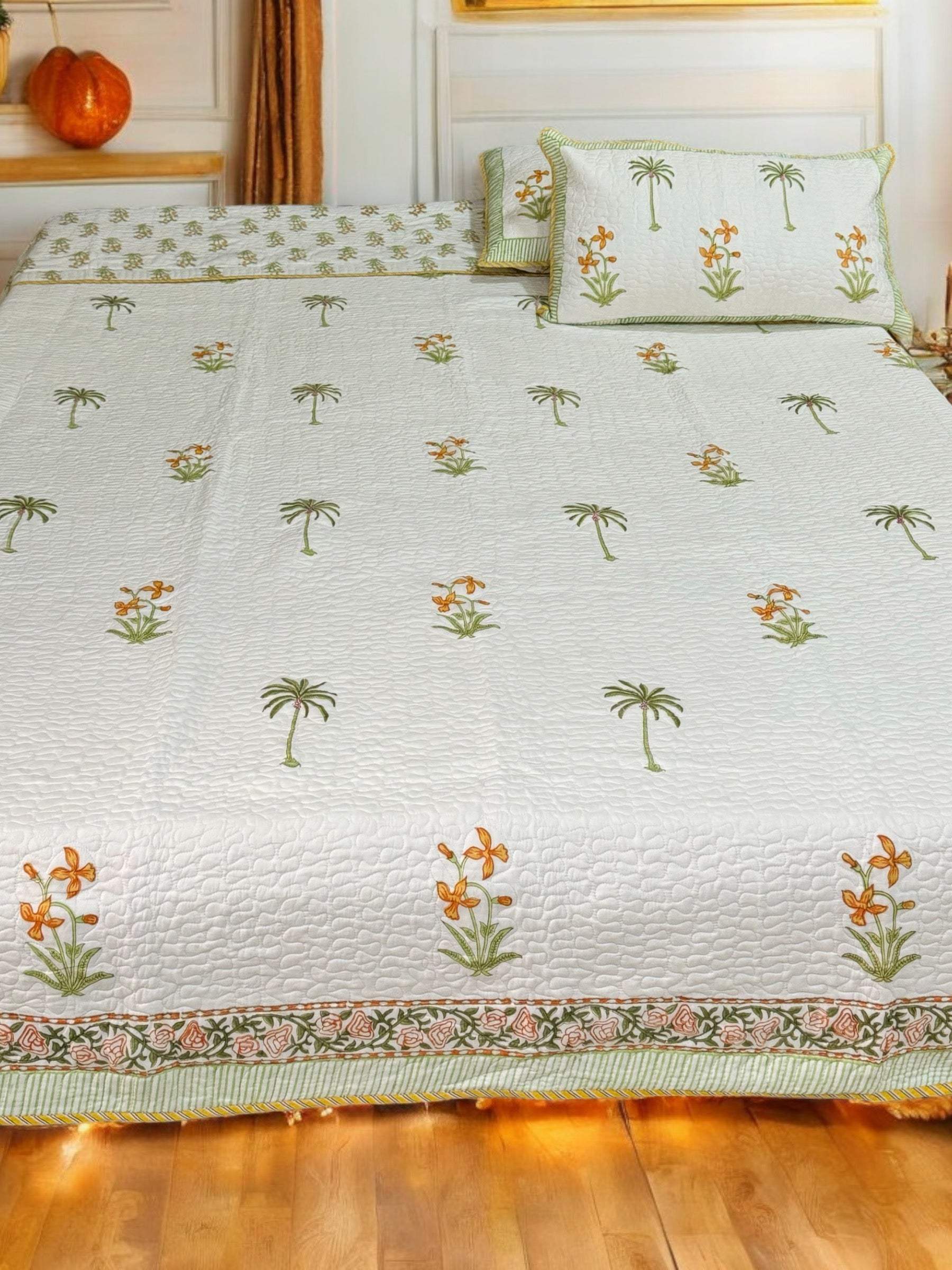 Katha work,Assorted Hand Block print Bed cover ,cotton based bed cover , Beautifully crafted Bed cover can be use in a multi ways, newest soft feel