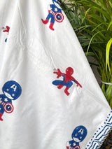 Spiderman Captain America- Layered Kids Blanket
