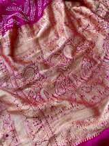 Pure Banarsi Silk Bandhani Saree