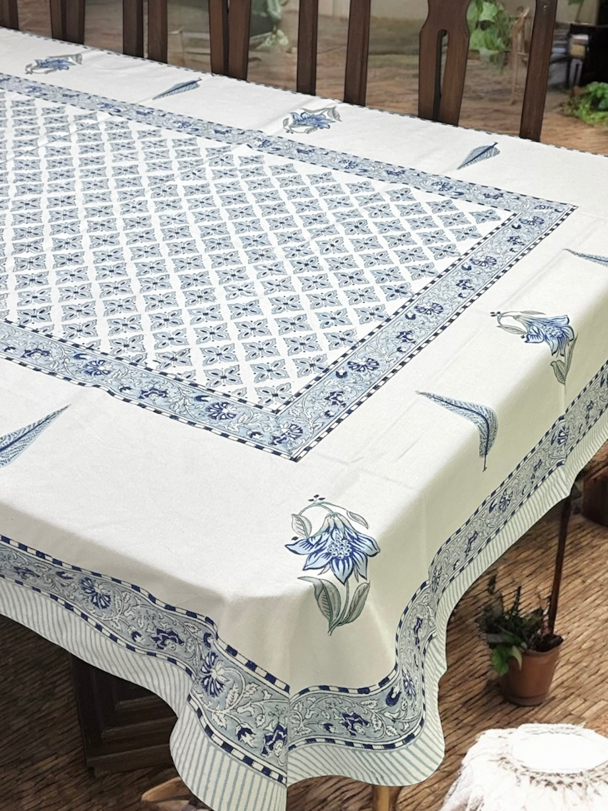 Blockprint Table Cloth 6 Seater (90*60 inches)