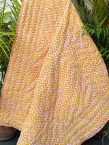 Yellow Orange Flamingo Kids Quilt