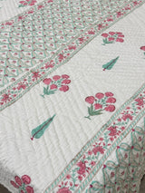 HandBlock Printed Mulmul Reversible Quilt