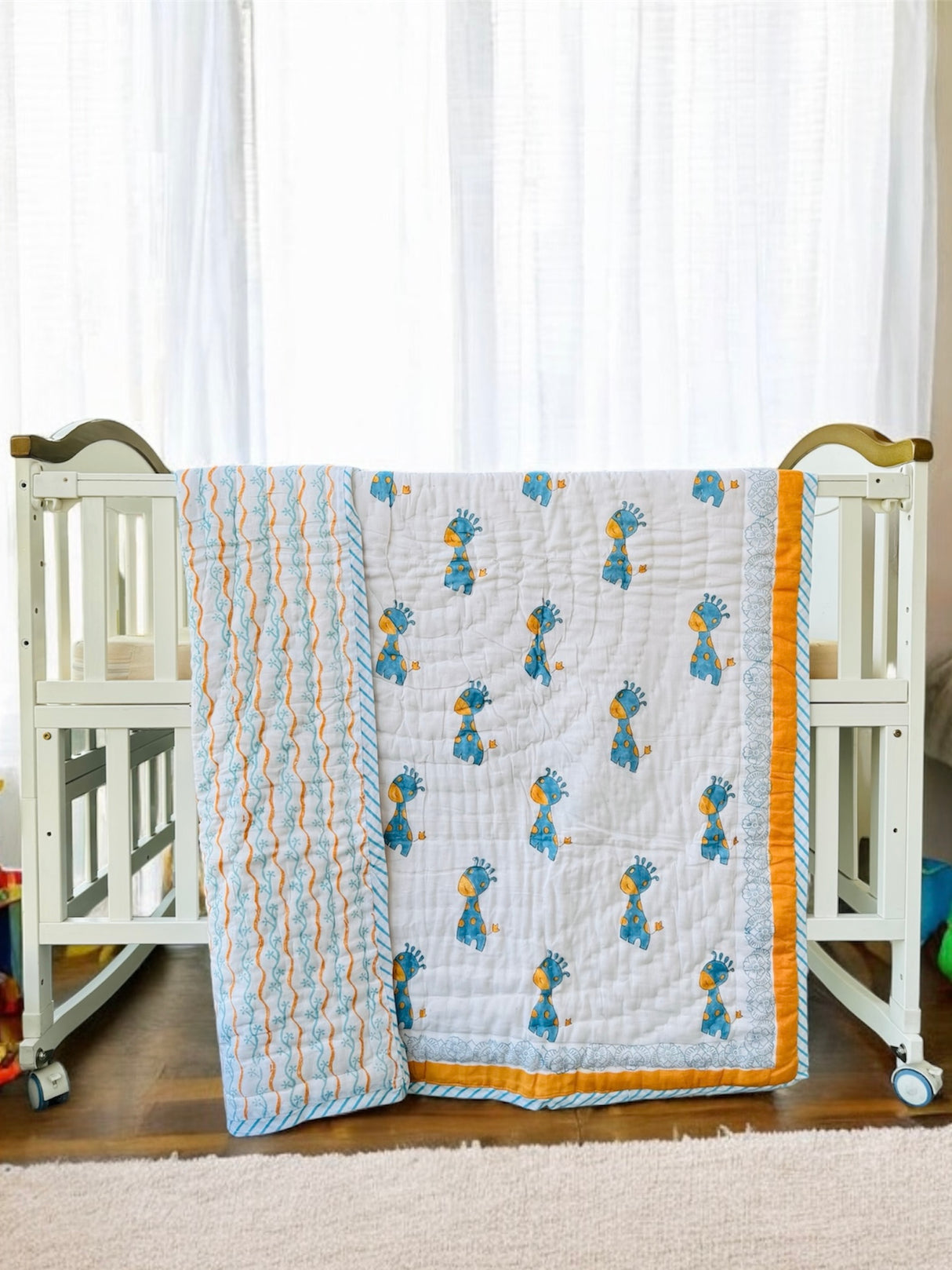 Giraffe Kids Quilt Blockprint