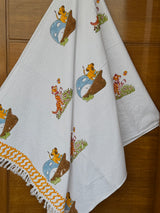 Lion King Simba Blockprint Kids Towel – Cotton Jacquard Weave