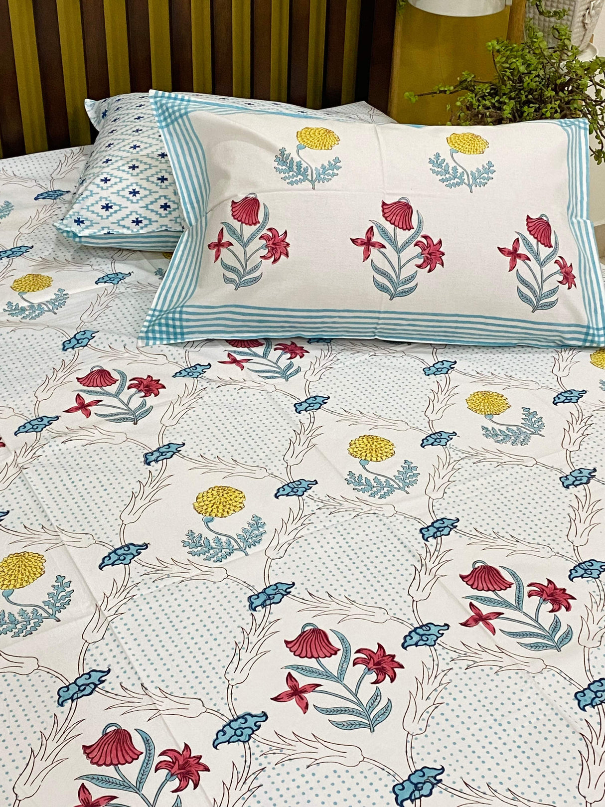 Blockprint Cotton Bedsheet