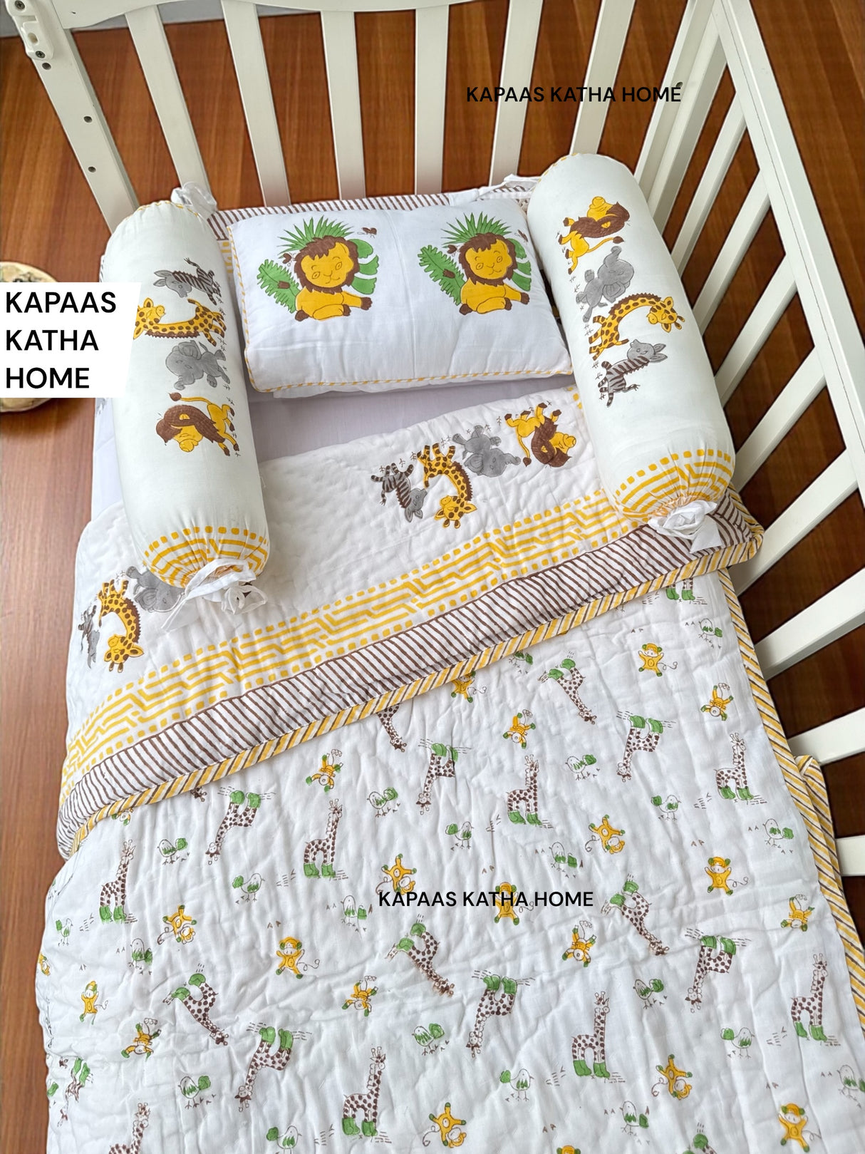 Lion King- Baby Cot Bedding (cot sheet, quilt, pillow, bolsters)