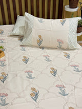 Blockprint Bedsheet & Quilt Set