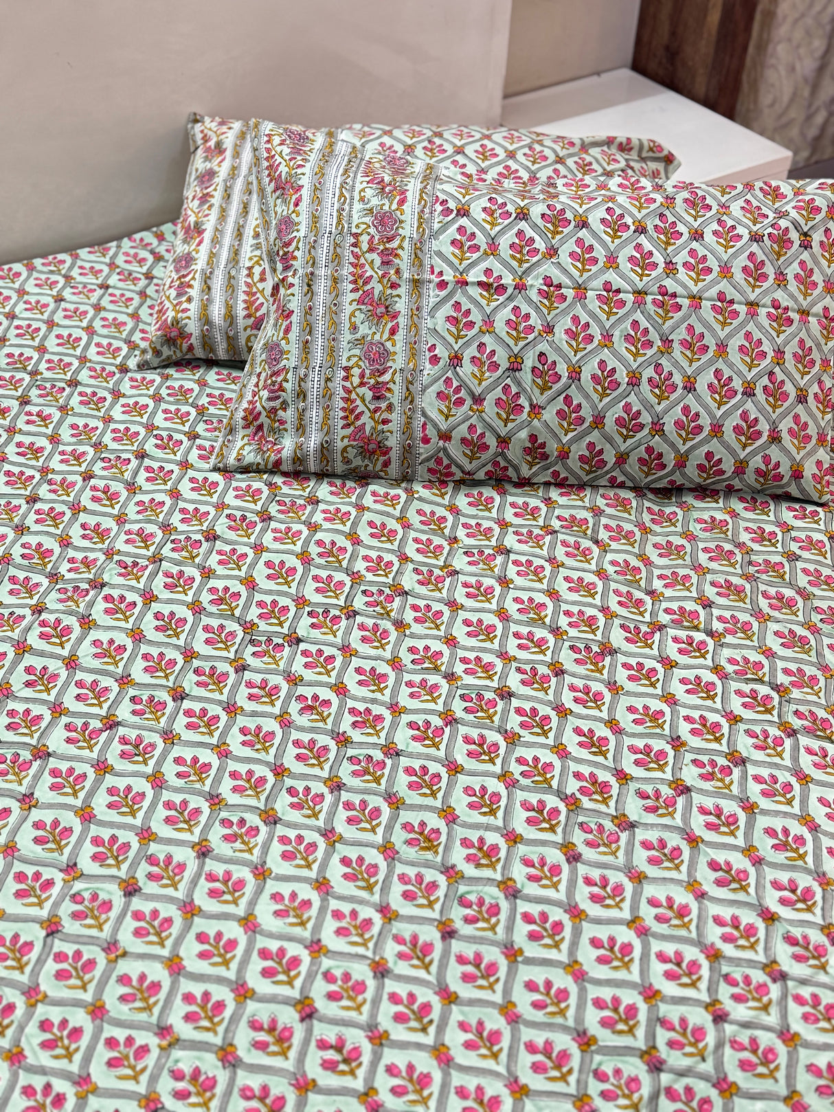 Blockprint Cotton Bedsheet