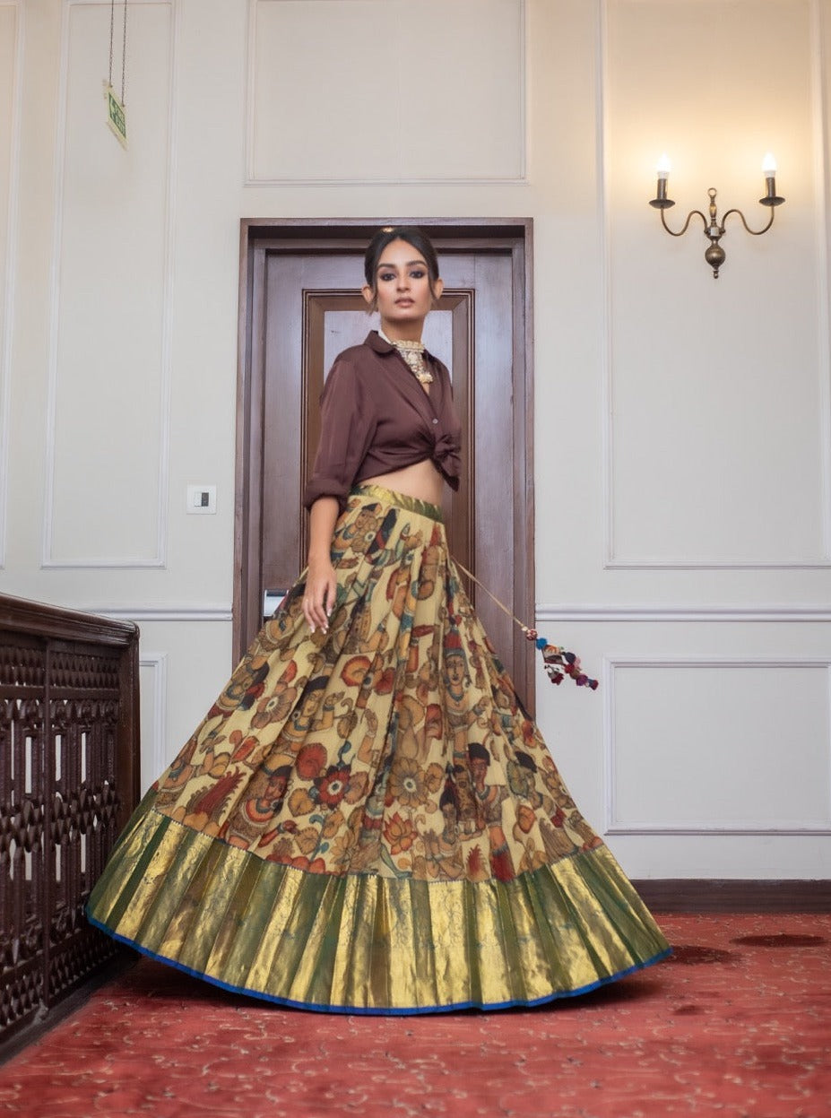 In A Lehenga And Shirt, Kajol Shows Us How To Ace Fusion Style