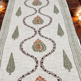 Blockprint Cotton Slub Table Runner