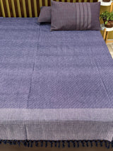 Elegant Mauve  REVERSIBLE Bedspread with 2 Pillow Cases
