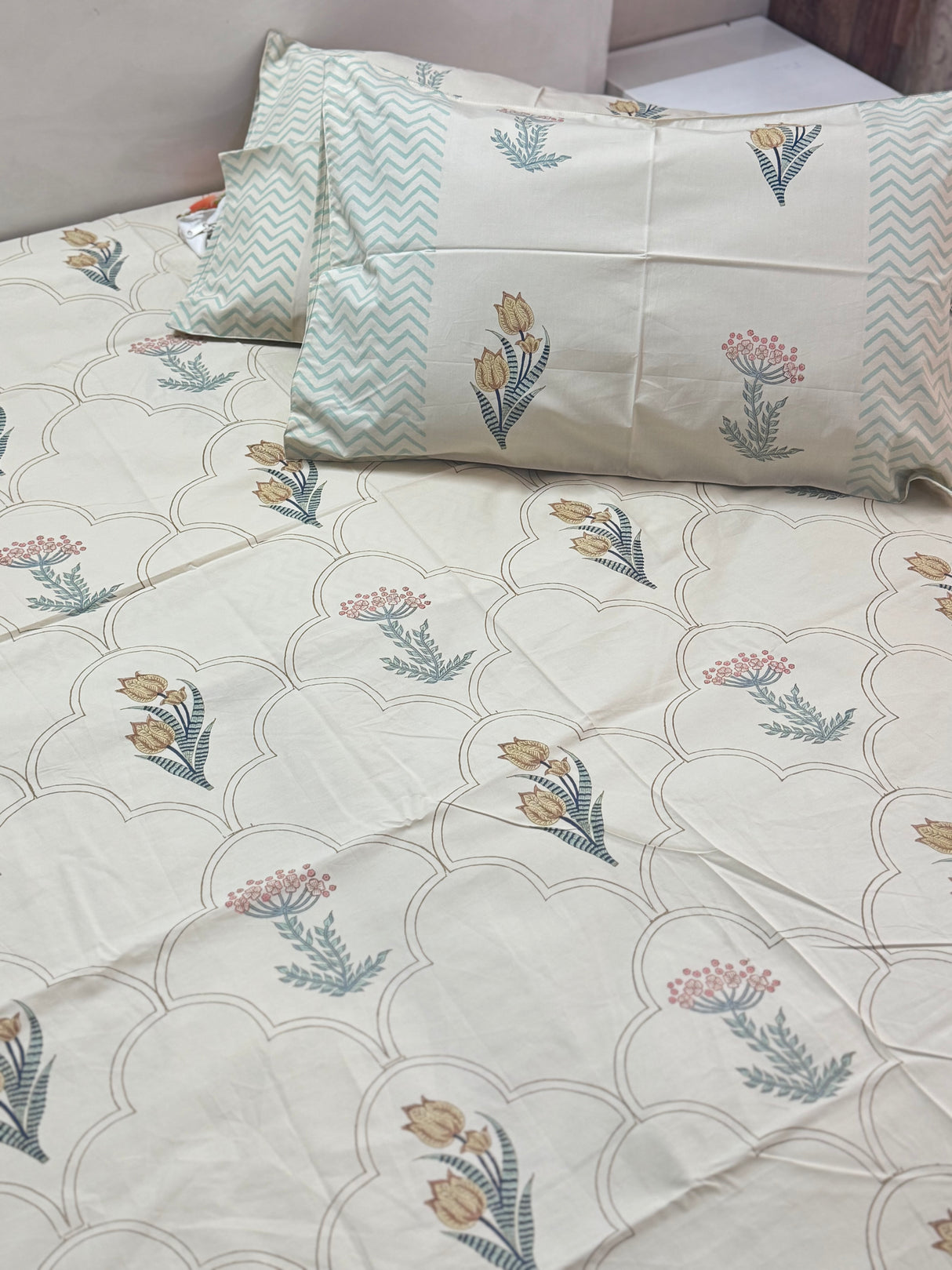 Blockprint Cotton Bedsheet