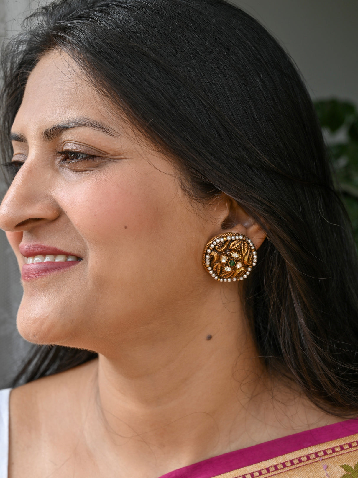 Handcrafted Temple Style Earrings