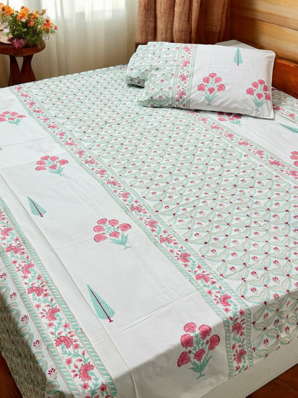 Blockprint Cotton Bedsheet