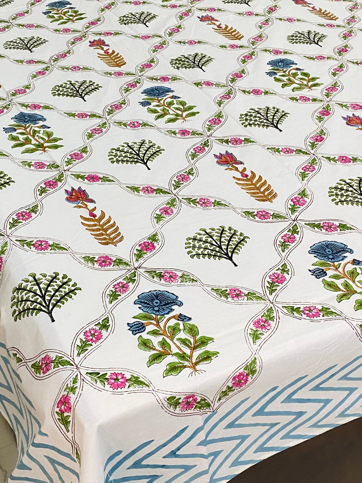 Blockprint Cotton Bedsheet