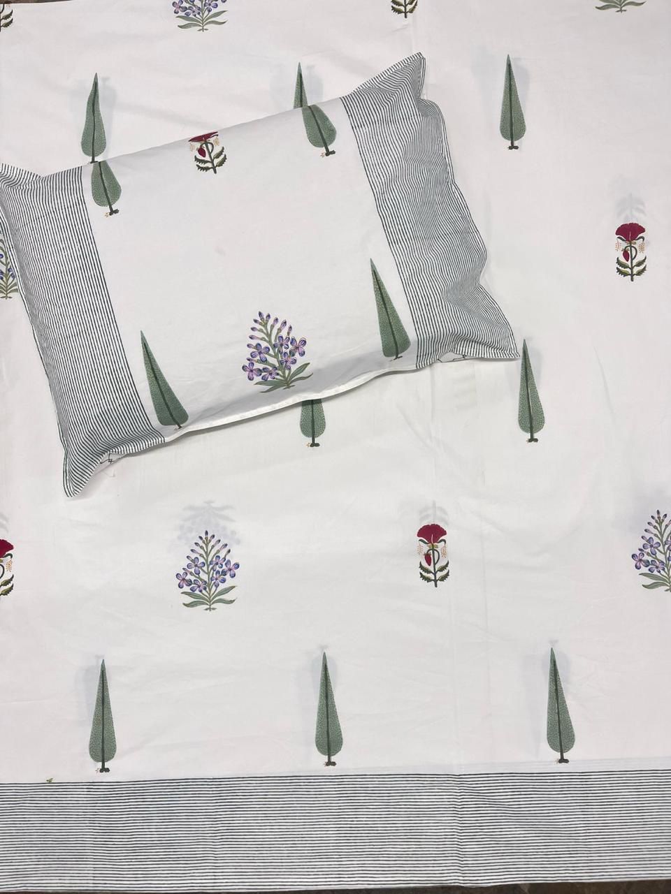 Blockprint Cotton Bedsheet