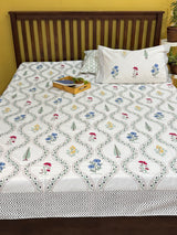 Blockprint Bedsheet & Quilt Set