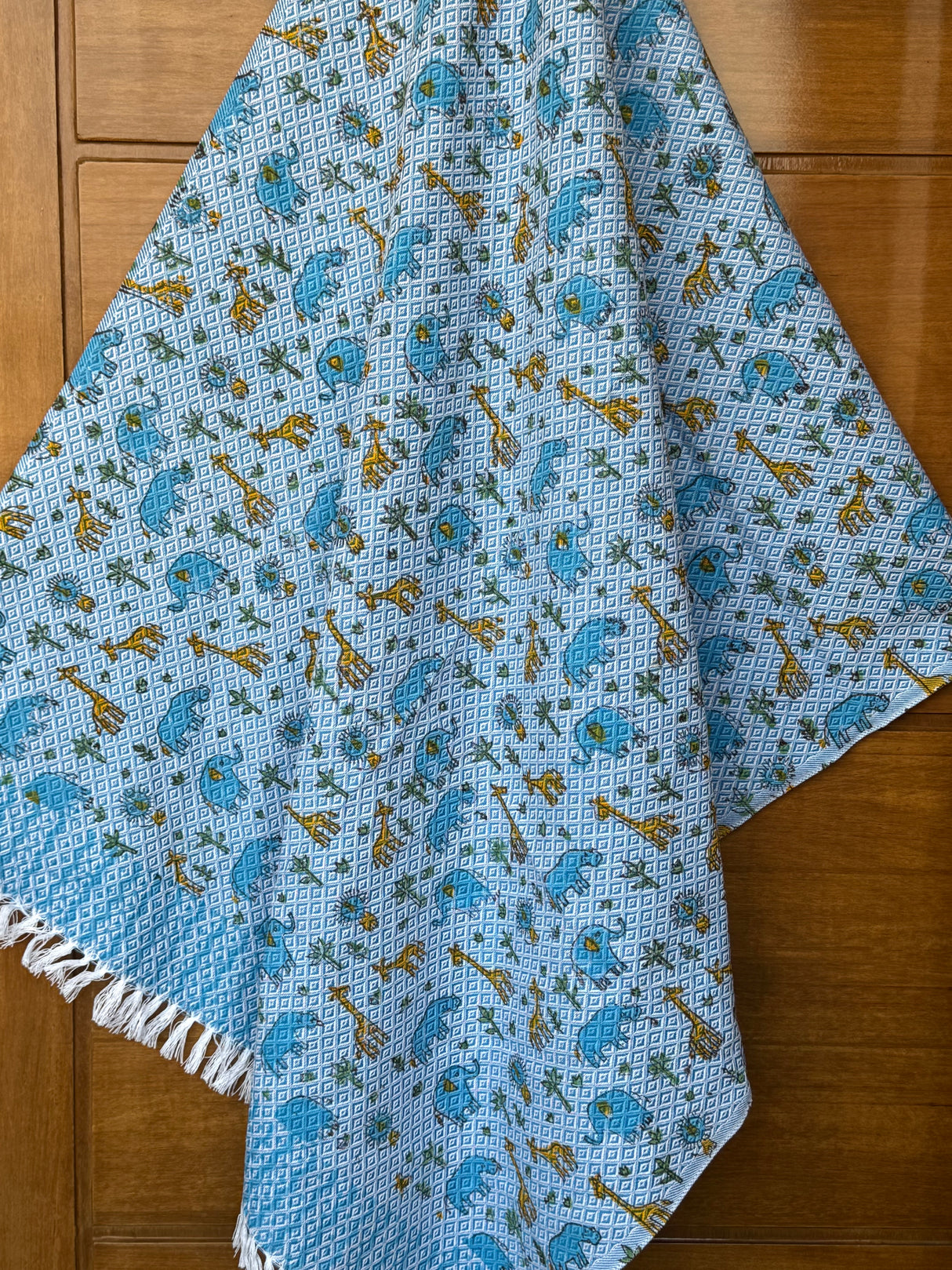 Blockprint Kids Towel – Cotton Jacquard Weave