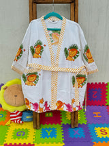 Jungle Friends- Kids Cotton Waffle Bathrobe