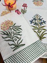 Pair of Blockprint Cotton Hand Towel