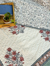 HandBlock Printed Mulmul Reversible Quilt