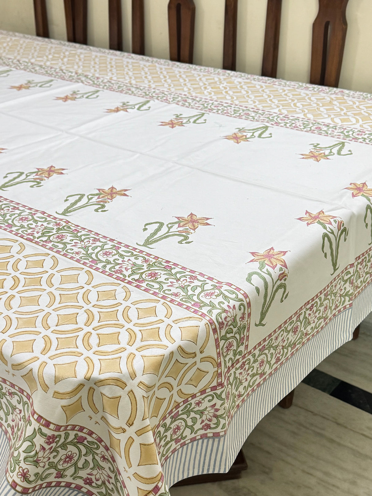 Blockprint Table Cloth 6 Seater (90*60 inches)