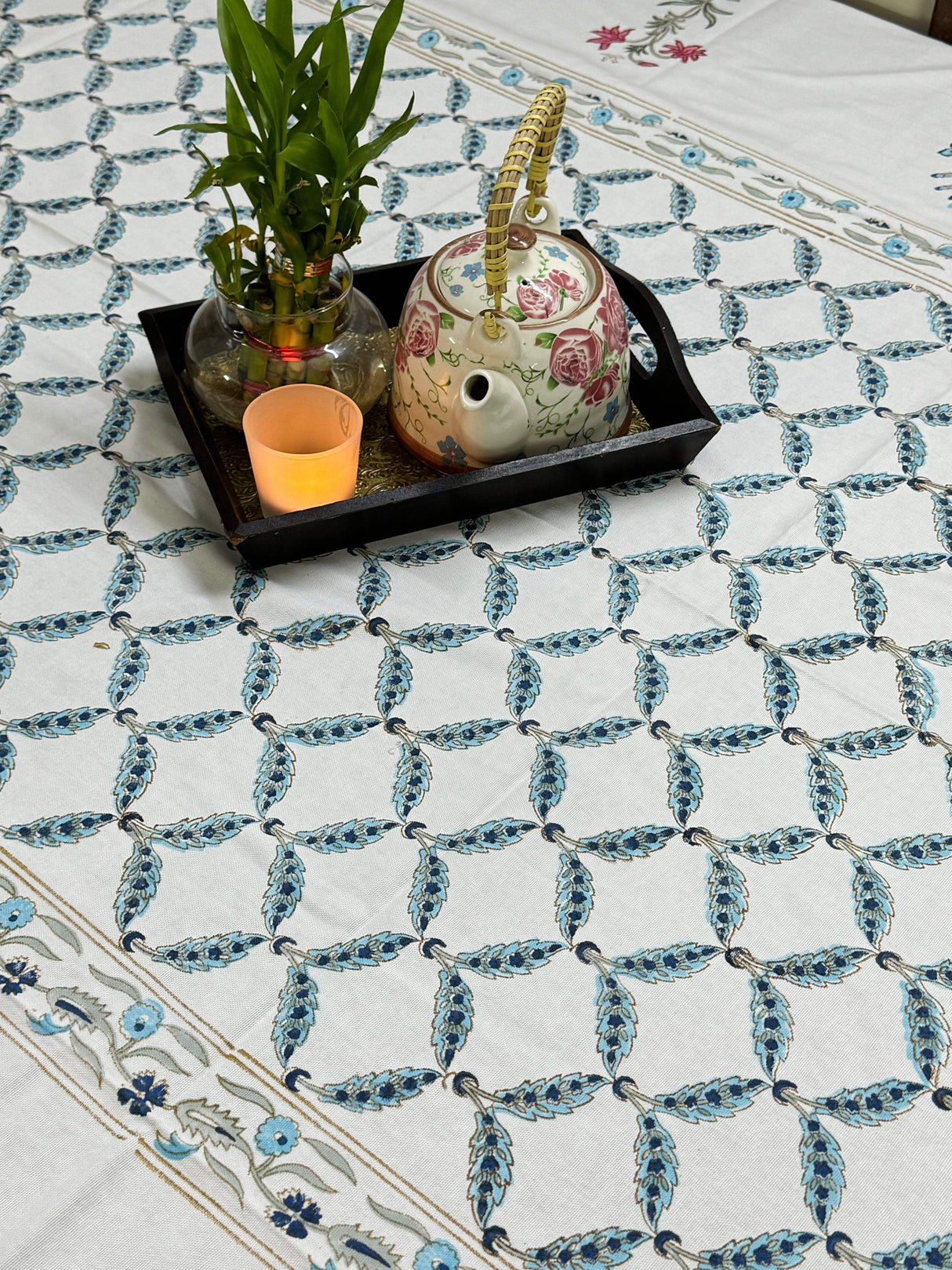 Blockprint Table Cloth 8 Seater (108*60 inches)