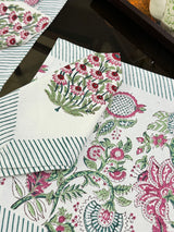 Blockprint Table Mat & Napkin Set- 6 Seater