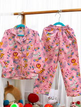 Jungle Animals Kids Nightsuit Set