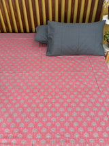 Elegant  REVERSIBLE Bedspread with 2 Pillow Cases