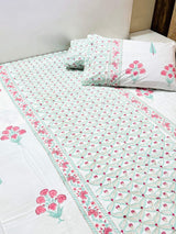 Blockprint Bedsheet & Quilt Set