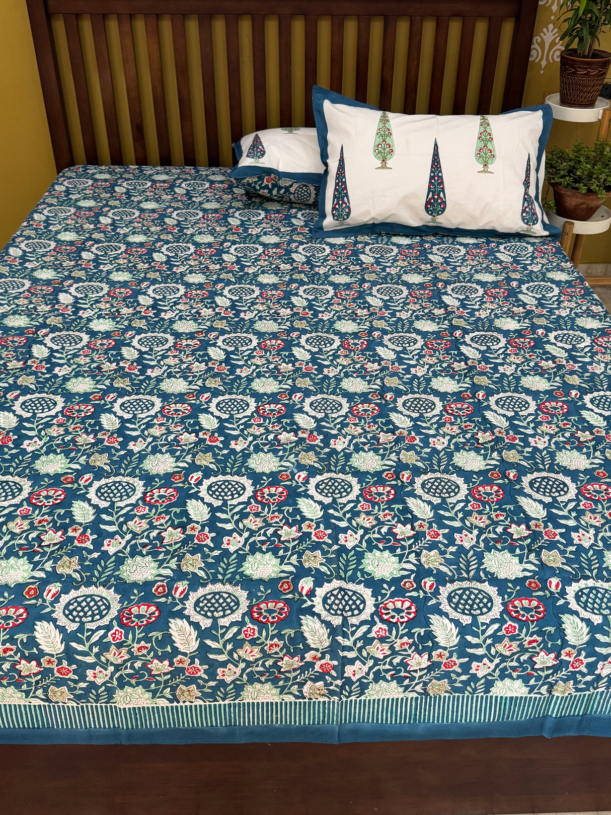 Blockprint Cotton Bedsheet