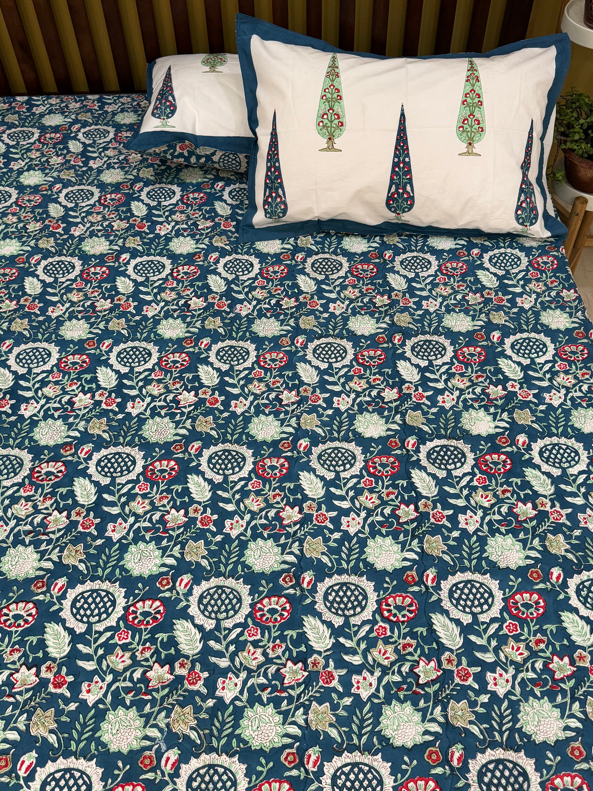 Blockprint Cotton Bedsheet
