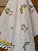 Unicorn Rainbow Blockprint Soft Cotton Towel (60*30 inches)