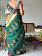 Floral Theme Pure Silk Kalamkari Saree