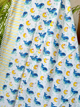 Cute Dolphins Handcrafted Kids Cotton Blanket