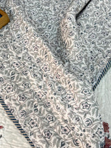 HandBlock Printed Mulmul Reversible Quilt