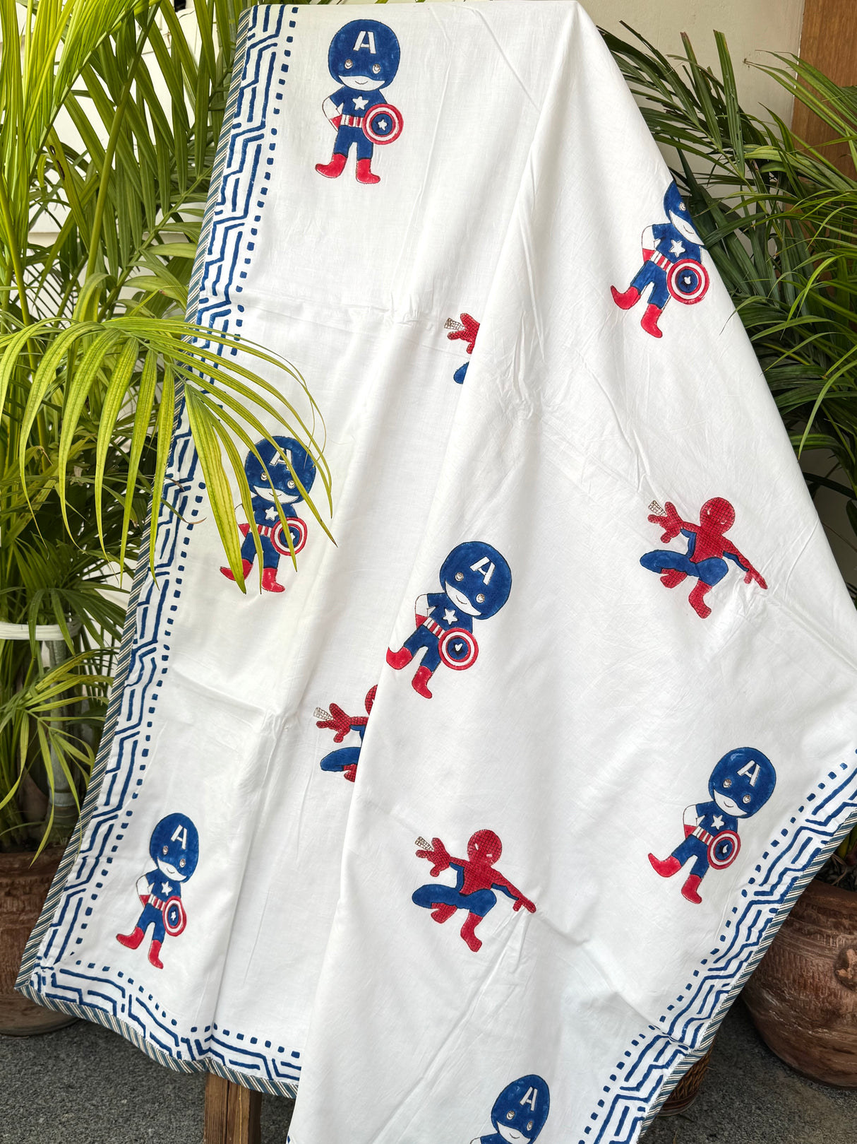 Spiderman Captain America- Layered Kids Blanket