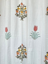 Elegant Motifs Blockprint Cotton Curtain