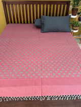 Elegant  REVERSIBLE Bedspread with 2 Pillow Cases