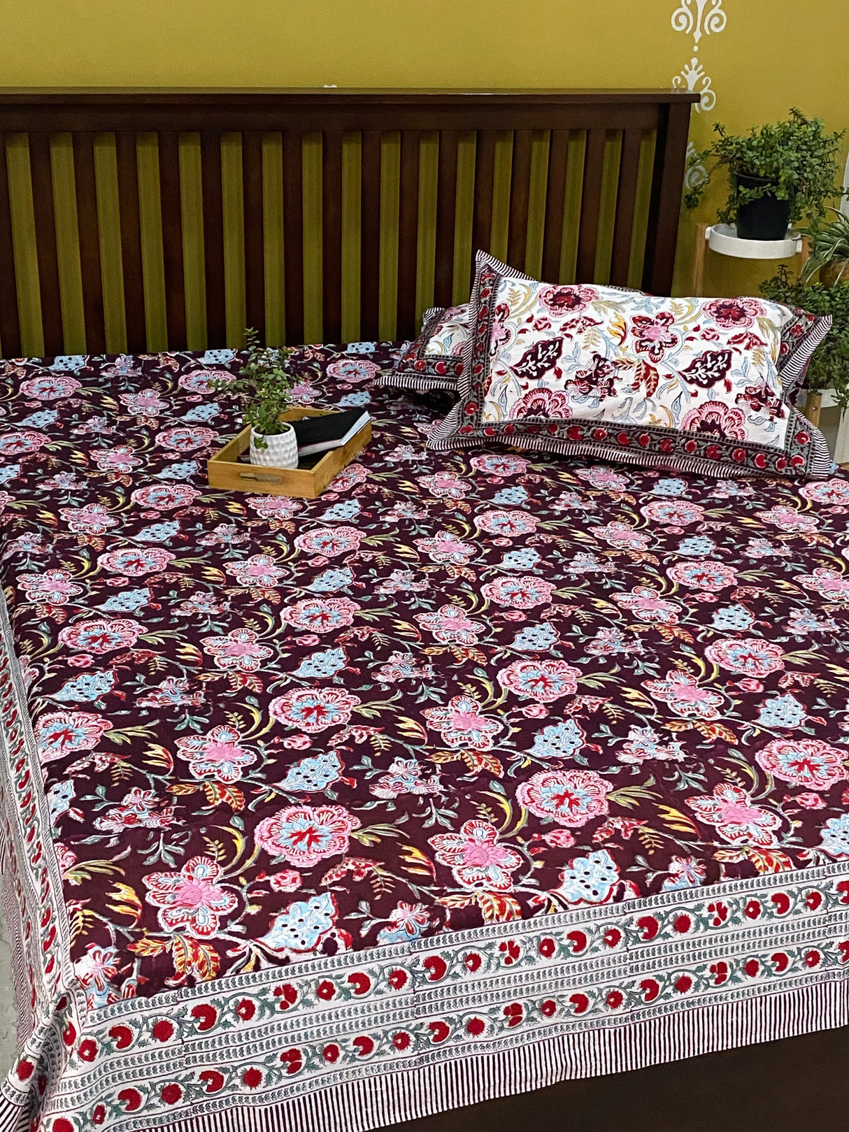 Blockprint Cotton Bedsheet