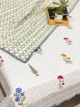 Blockprint Bedsheet & Quilt Set