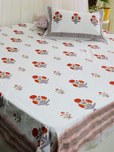 Blockprint Bedsheet & Quilt Set