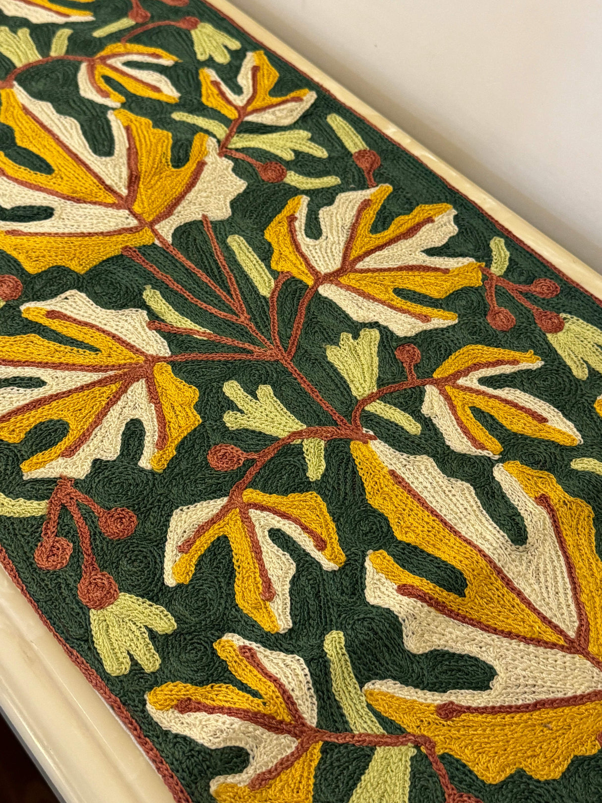 Kashmiri Embroidery Table Runner (66*13 inches)